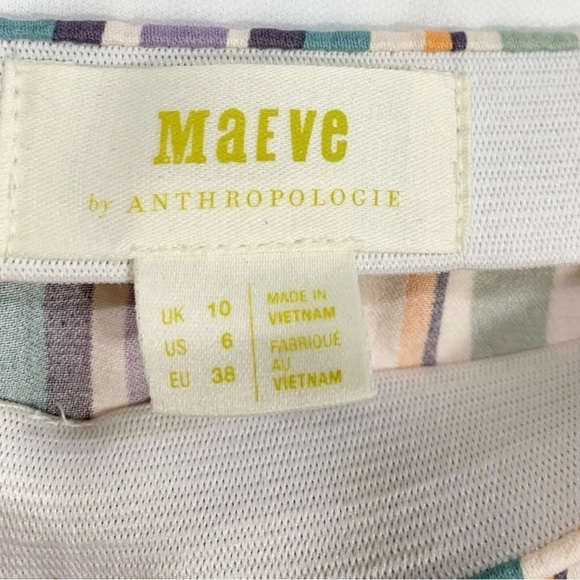 Anthropologie Maeve Freya Striped Midi Skirt Size 6 - Picture 8 of 10